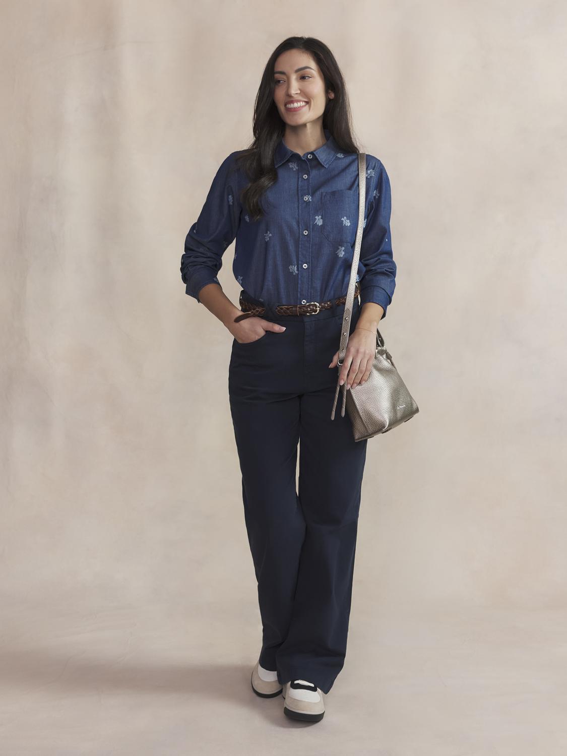 Chemise Femme Coton Chambray NOLYACHE