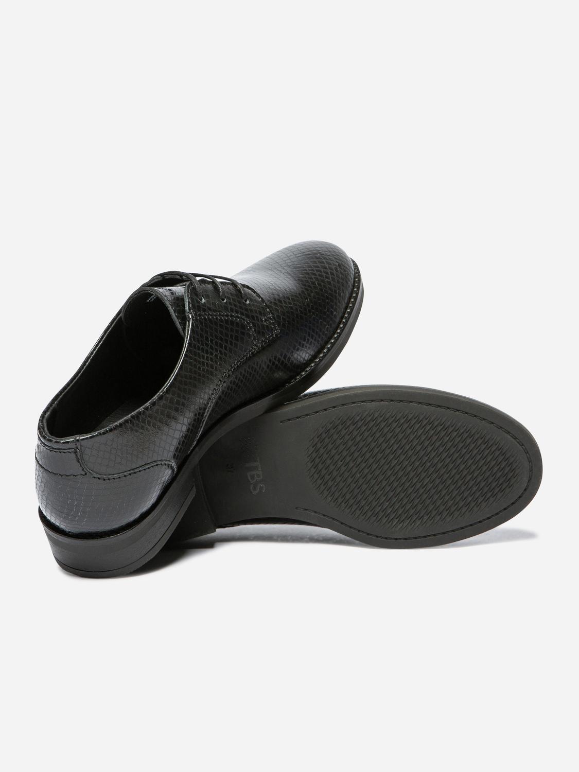 Derbies Femme Confort Tout Cuir Noir FOSTINA Derbies Femme Confort Tout Cuir Noir FOSTINA