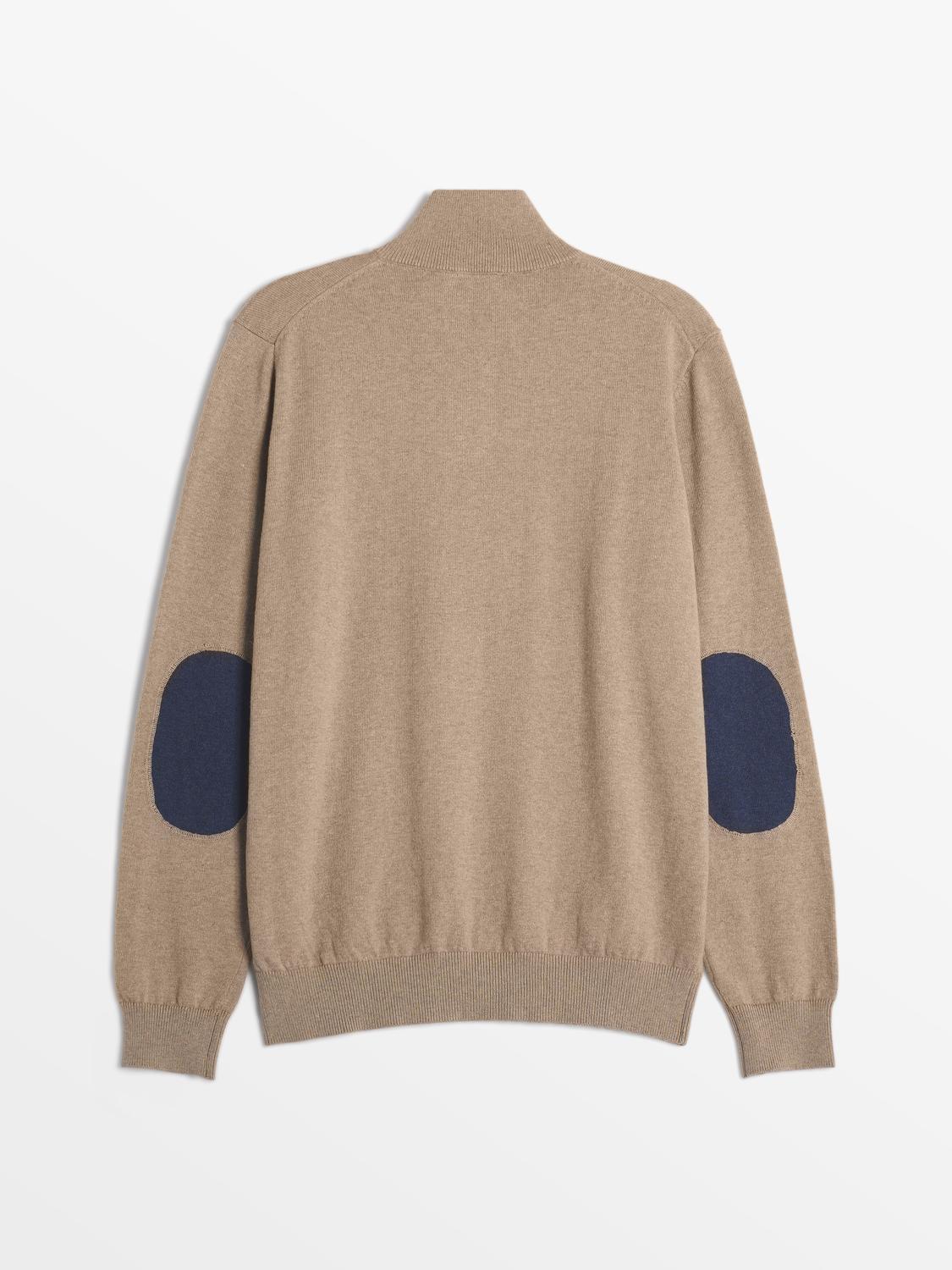 Pull Homme Col Camionneur Beige MALIKCAM