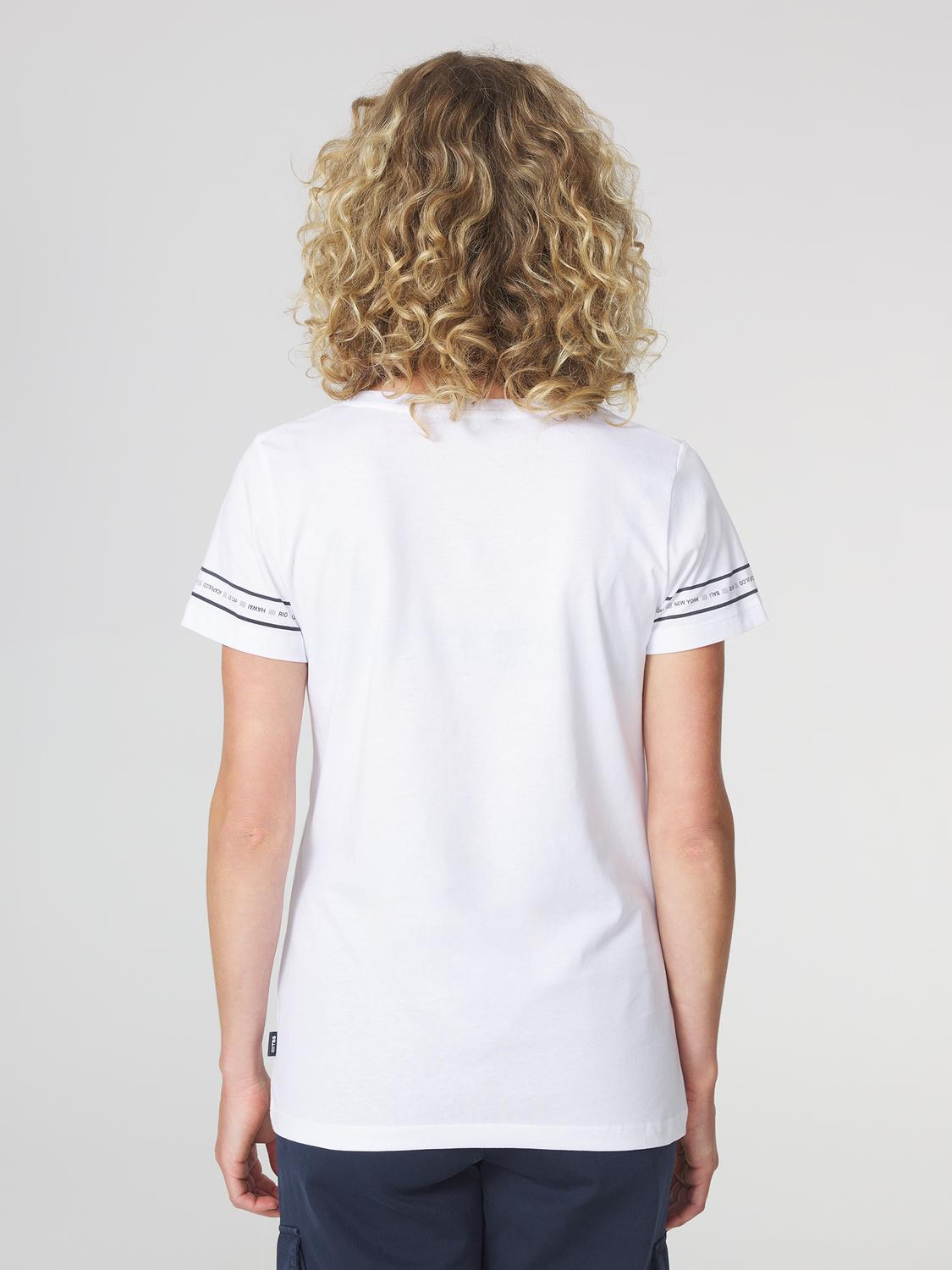 T-shirt Femme Jersey Blanc NAHIATEE