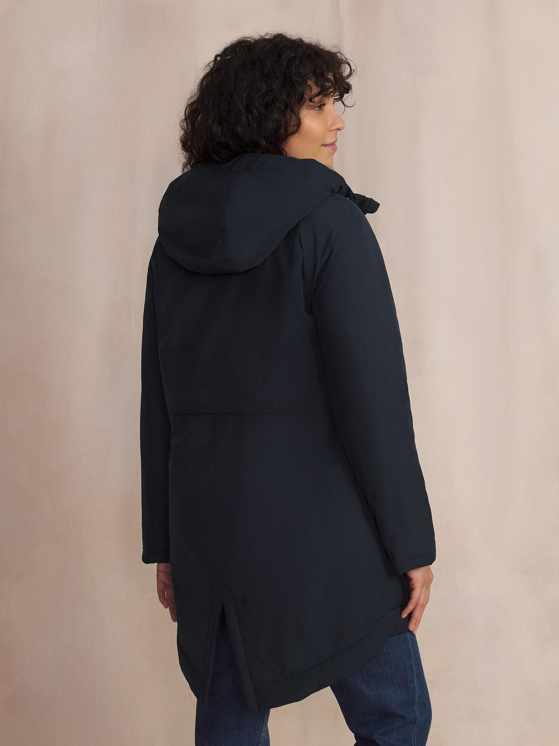 Manteau Long Femme Imperméable A Capuche Bleu SUSANLON