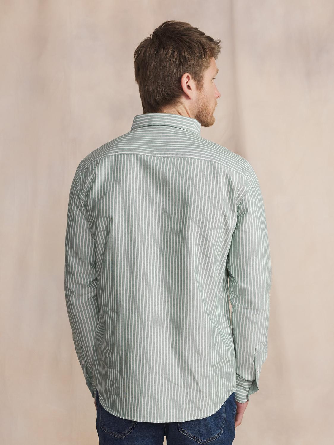 Chemise Trefle Manches Longues Vert RHAVICHE Chemise Trefle Manches Longues Vert RHAVICHE