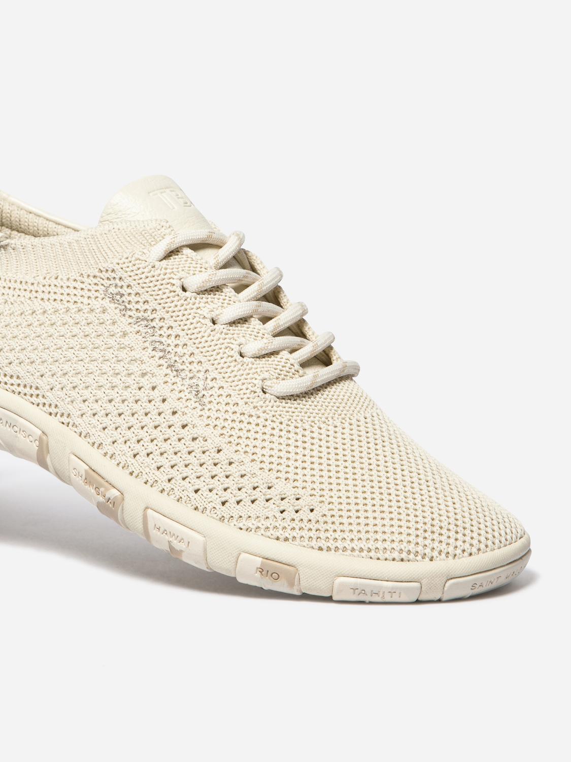 Tennis en toile femme ecru camo JAZARIA