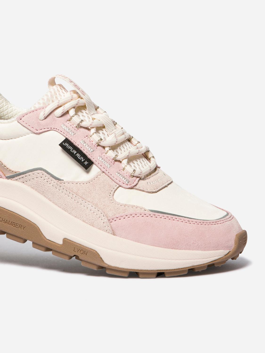 Running femme beige et rose JAZONNE