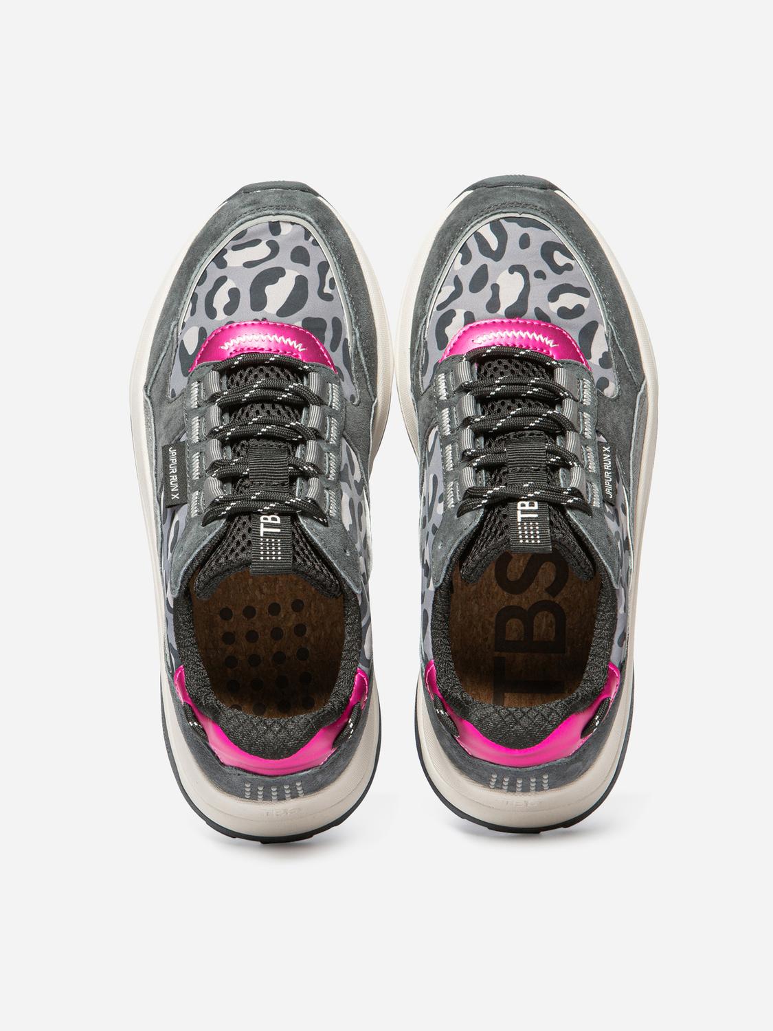 Tennis Noir Leopard JAZONNE Tennis Noir Leopard JAZONNE