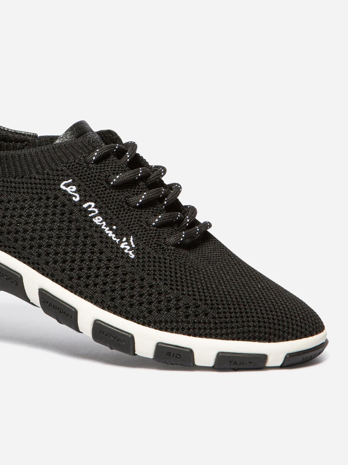 Tennis en toile femme noir et blanc JAZARIA