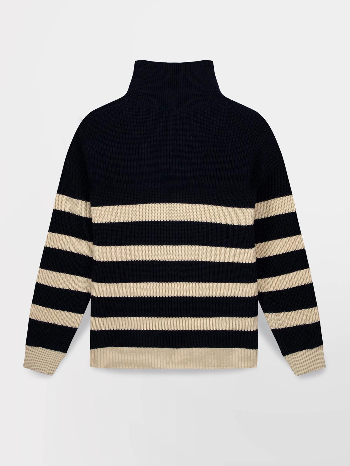 Pull Col Camionneur Homme Beige MORAYCAM
