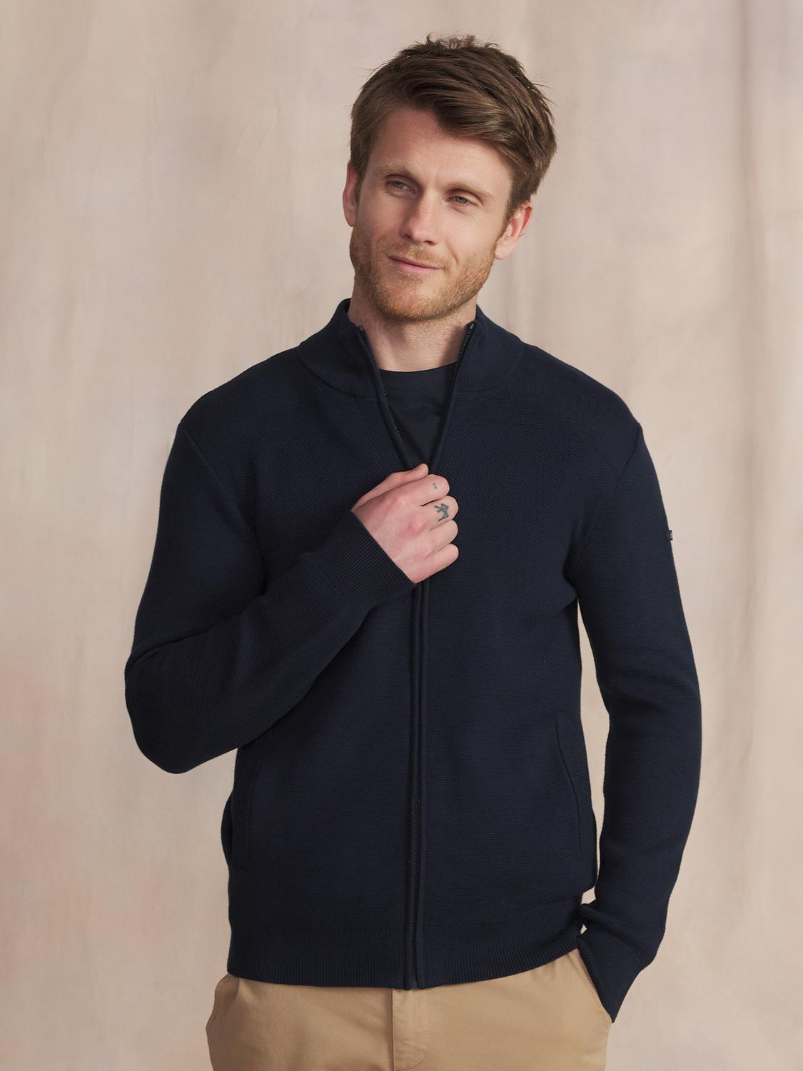 Gilet Marine Manches Longues Bleu NOUVIGIL Gilet Marine Manches Longues Bleu NOUVIGIL