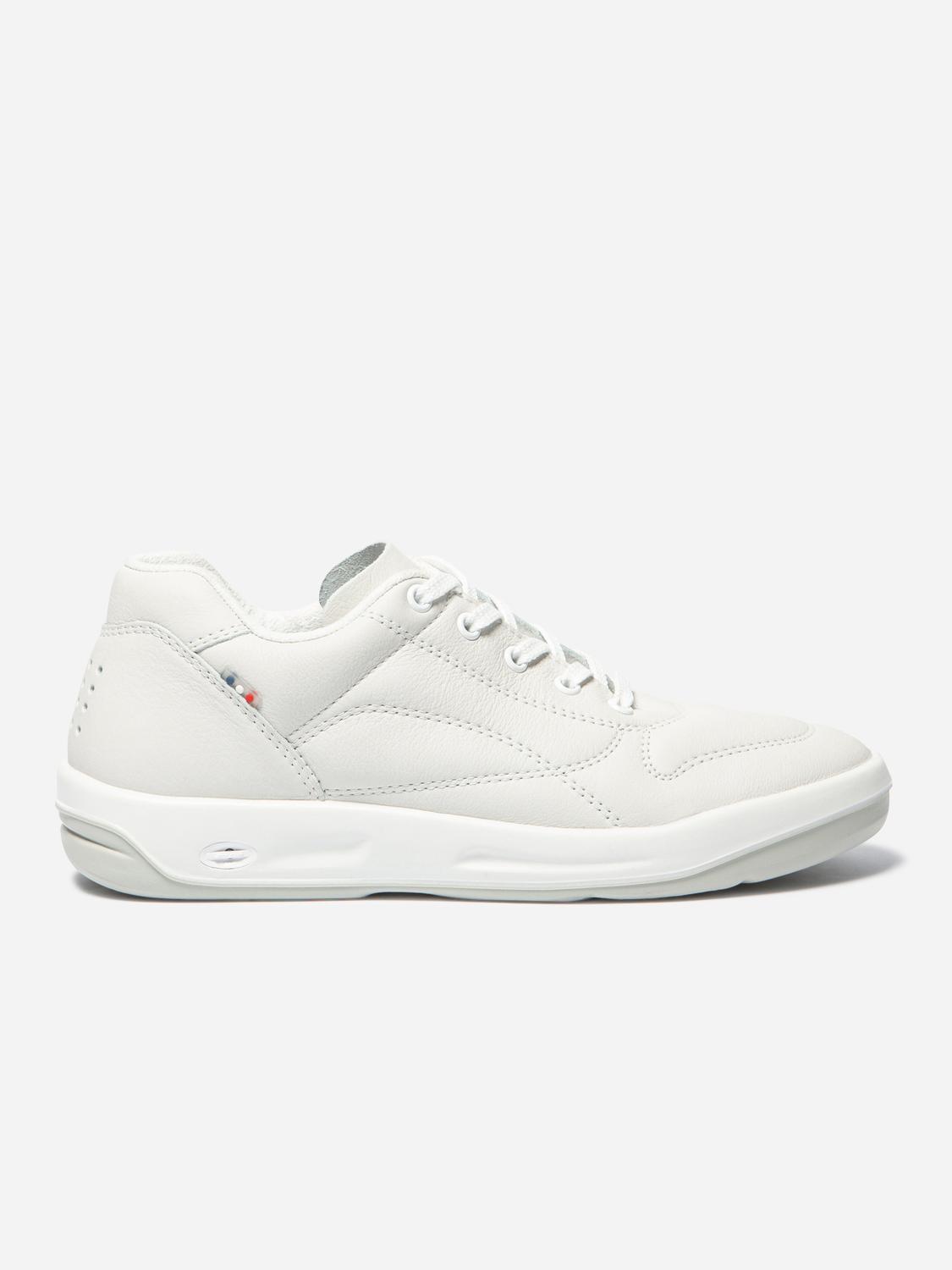 Baskets Homme Confort Dessus Cuir Blanc