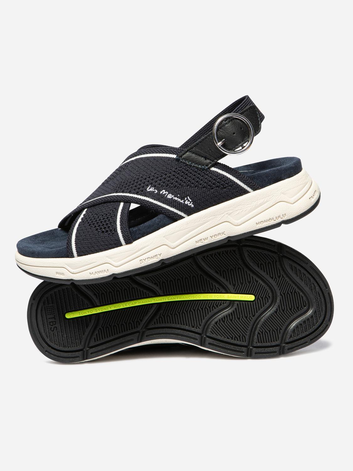 Sandales compensées femme baltic fonce LAIHONA