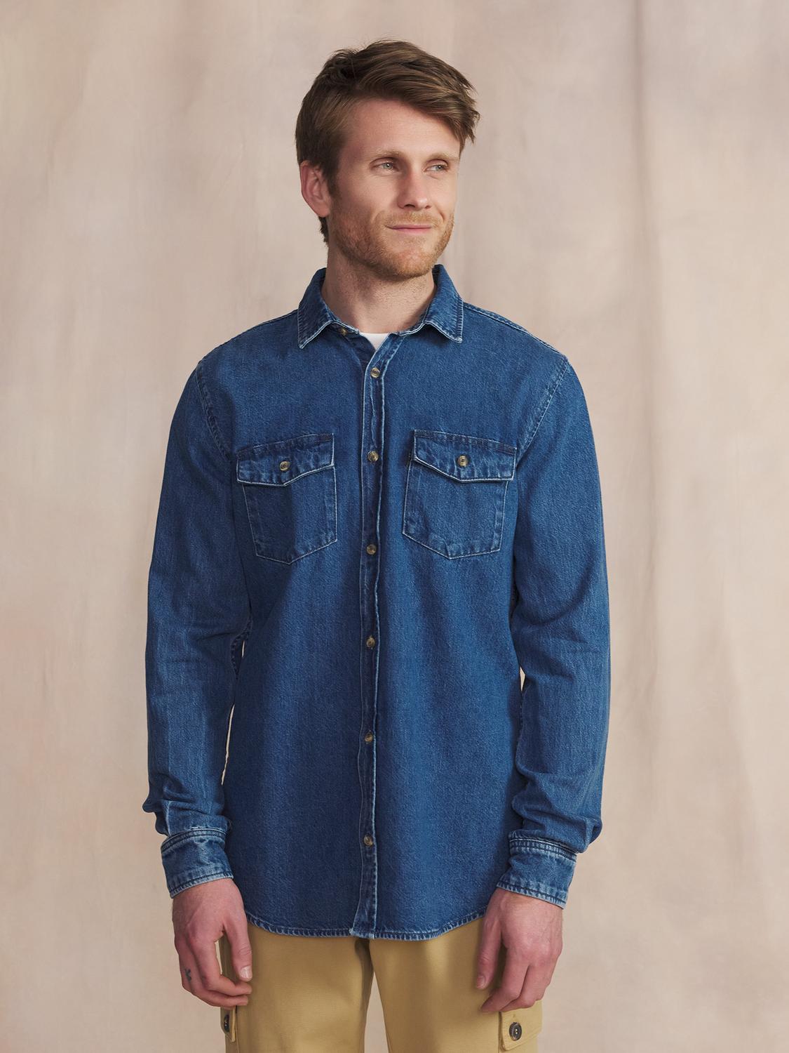 Chemise Stone Manches Longues Bleu MORISCHE Chemise Stone Manches Longues Bleu MORISCHE