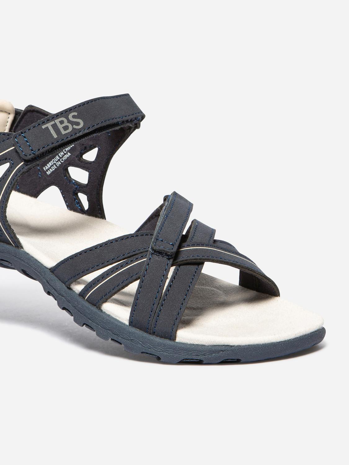 Sandales plates femme navy TREKKER