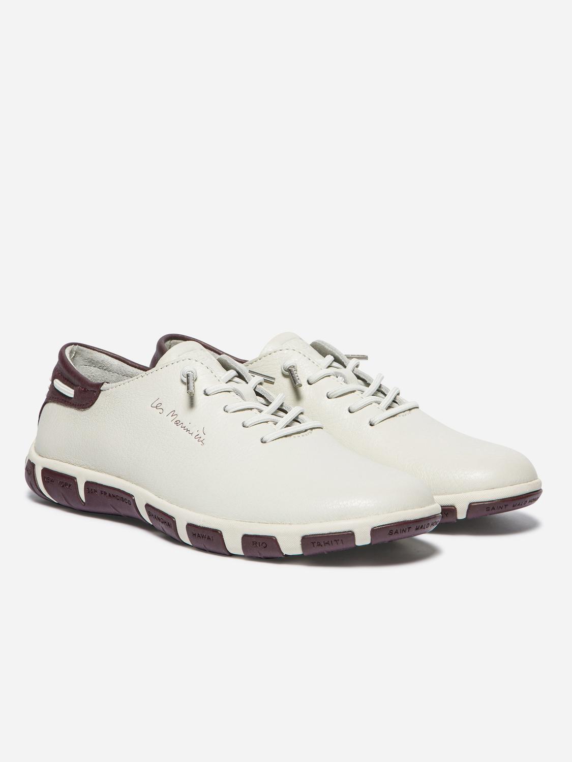 Tennis Femme Textile Blanc et Synagot JAZLACE