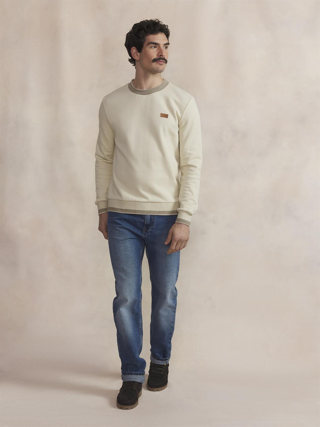 Sweat Homme Beige LEANNRON
