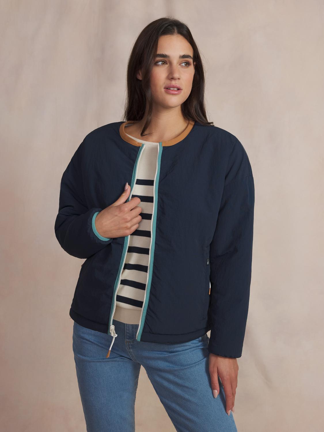 Veste sherpa femme ecru WILDAZIP