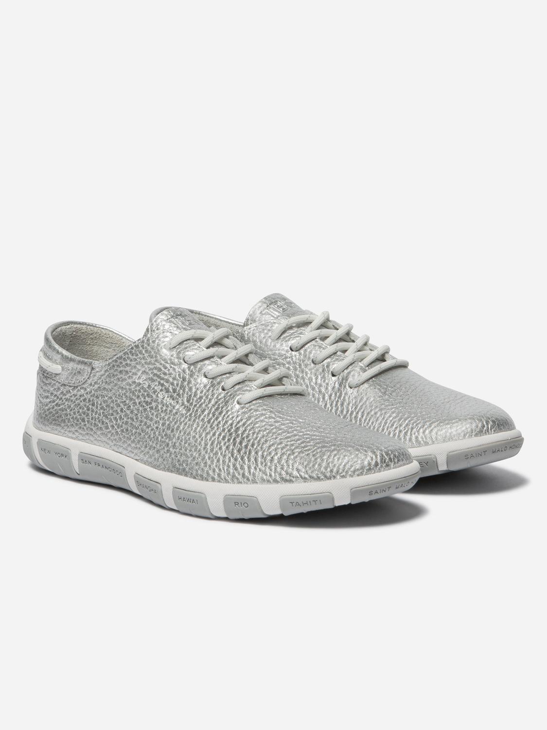 Tennis Femme Confort Cuir Gris JAZARU Tennis Femme Confort Cuir Gris JAZARU