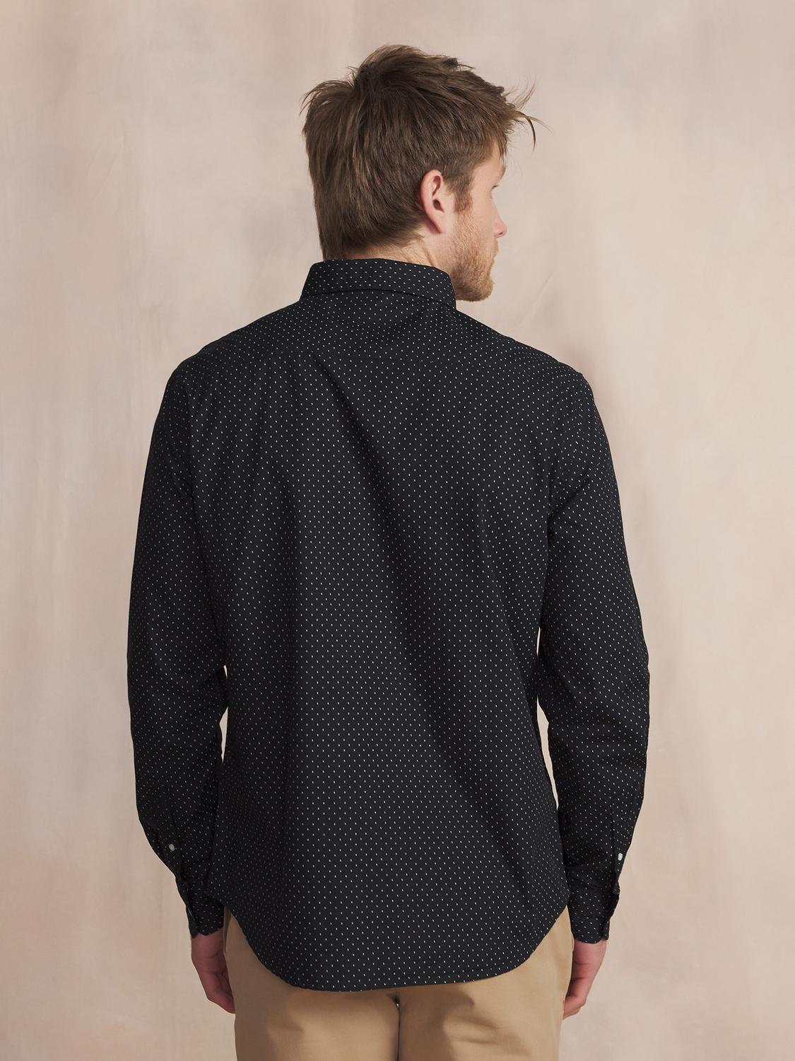 Chemise Noir Manches Longues Noir WALIDCHE