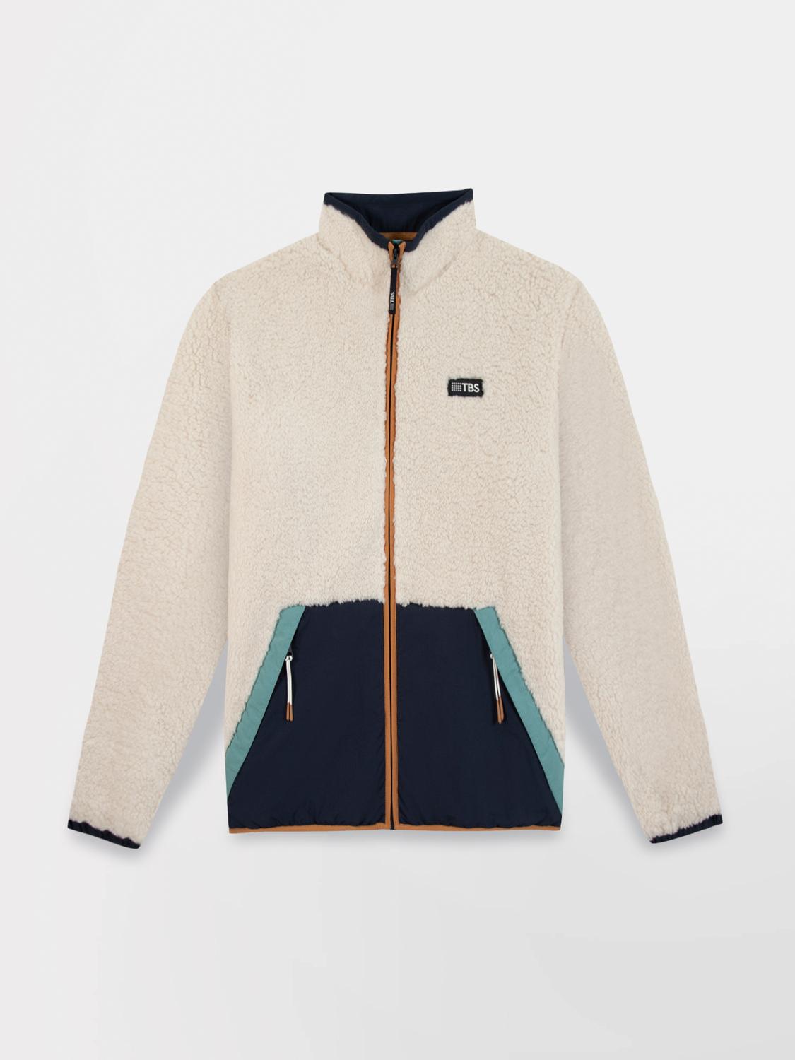 Men's sweatshirt Ecru KUSEYZIP