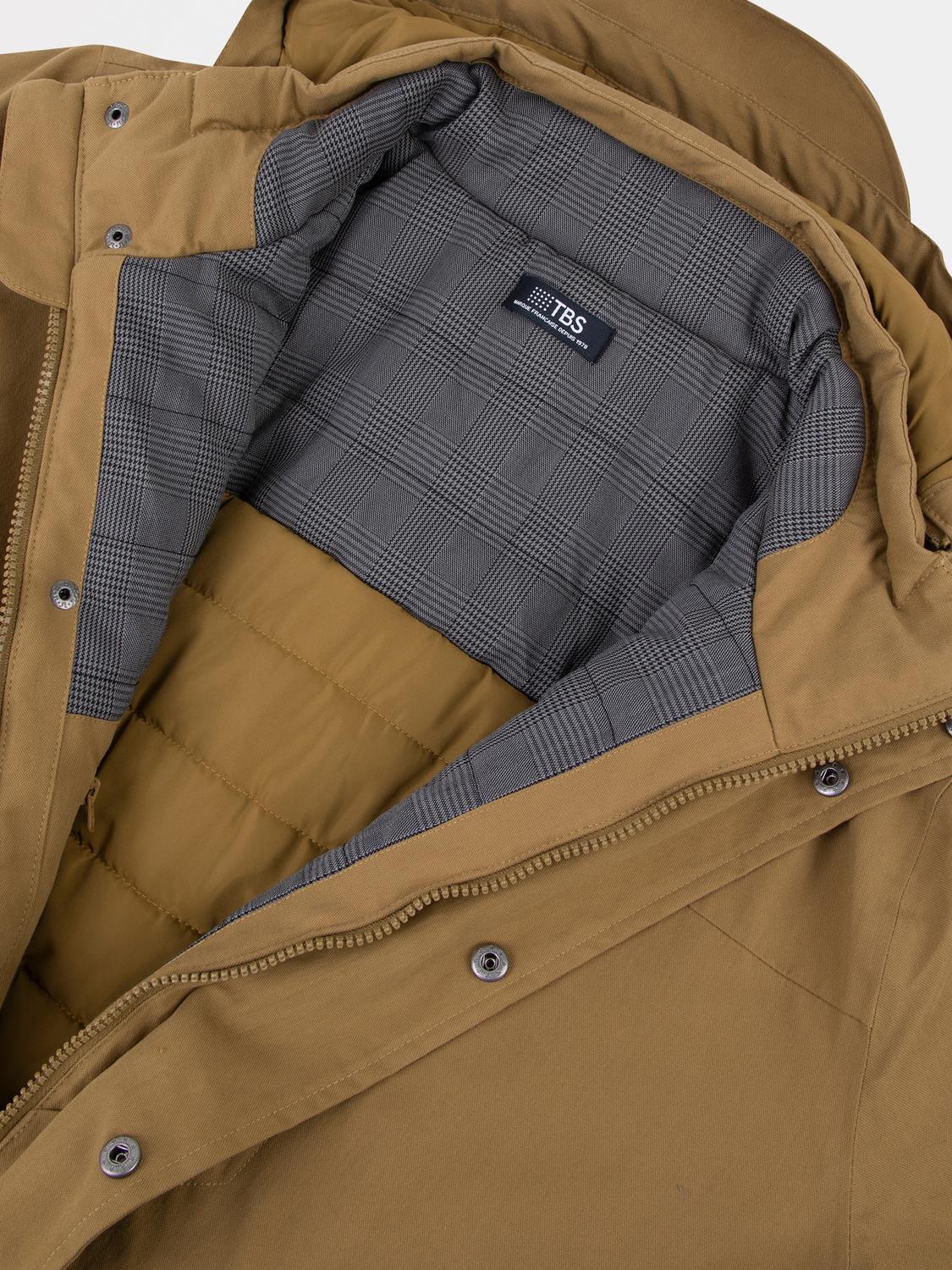Veste Homme Imperméable Mi-Longue Marron JAFARVES Veste Homme Imperméable Mi-Longue Marron JAFARVES