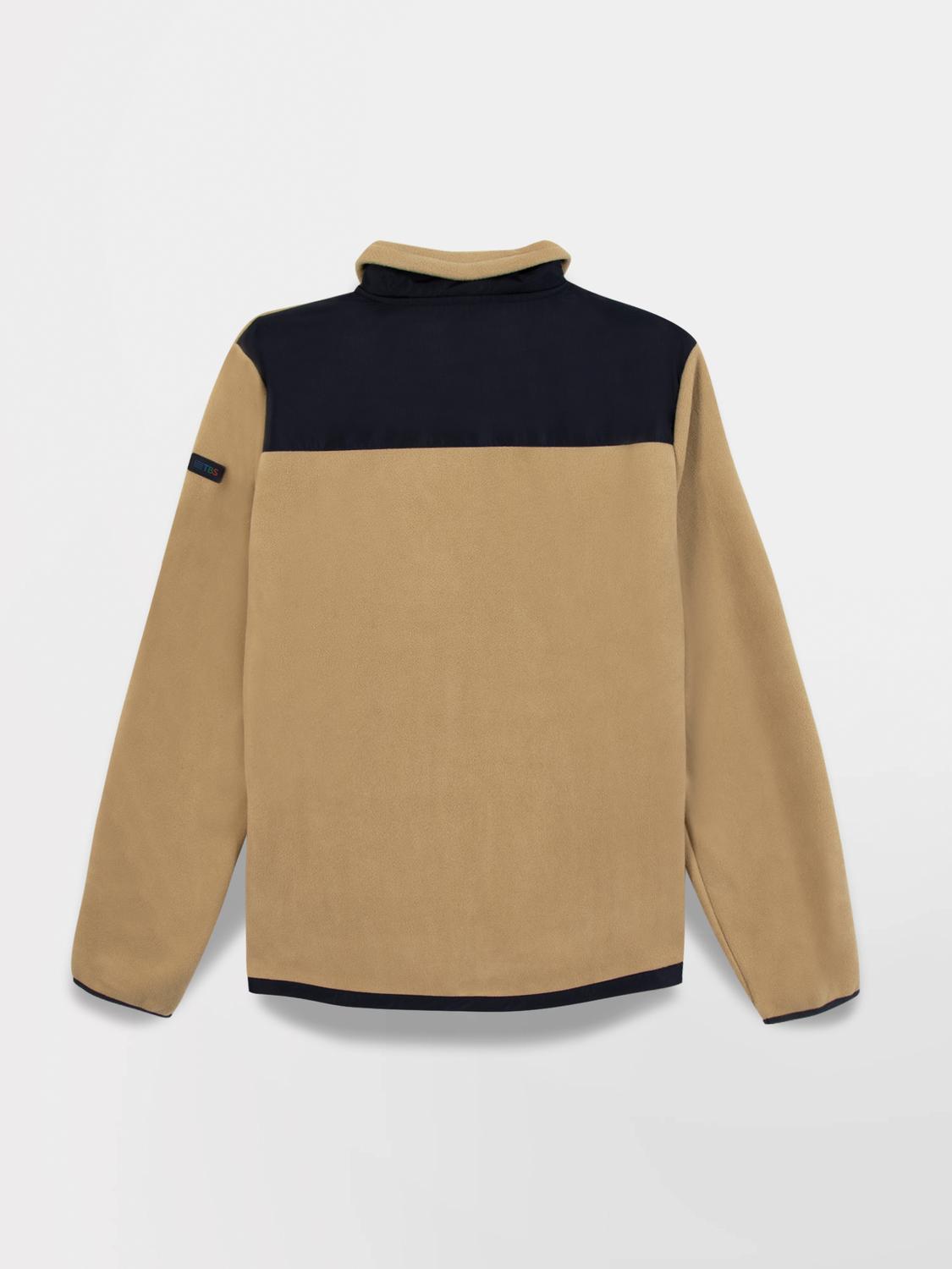 Sweat zippé Manches Longues Beige CADENZIP