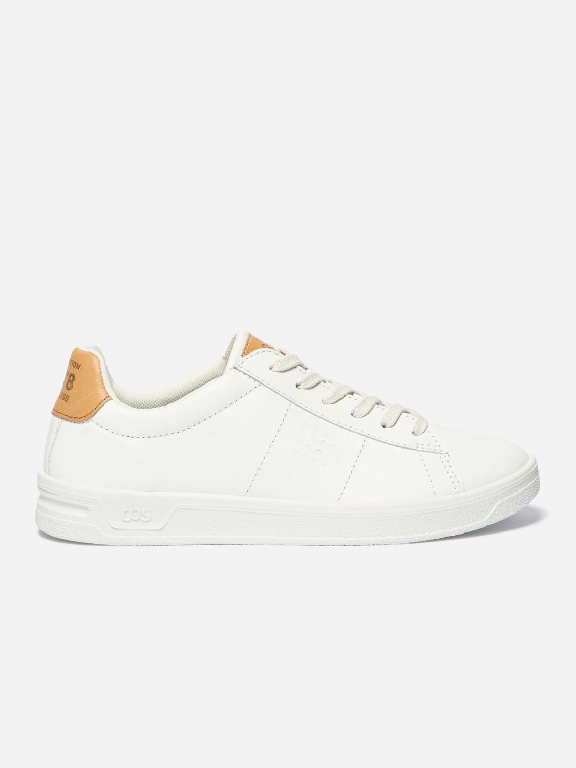 Baskets Homme Fabriquées En France Cuir Blanc FLAUBER Baskets Homme Fabriquées En France Cuir Blanc FLAUBER