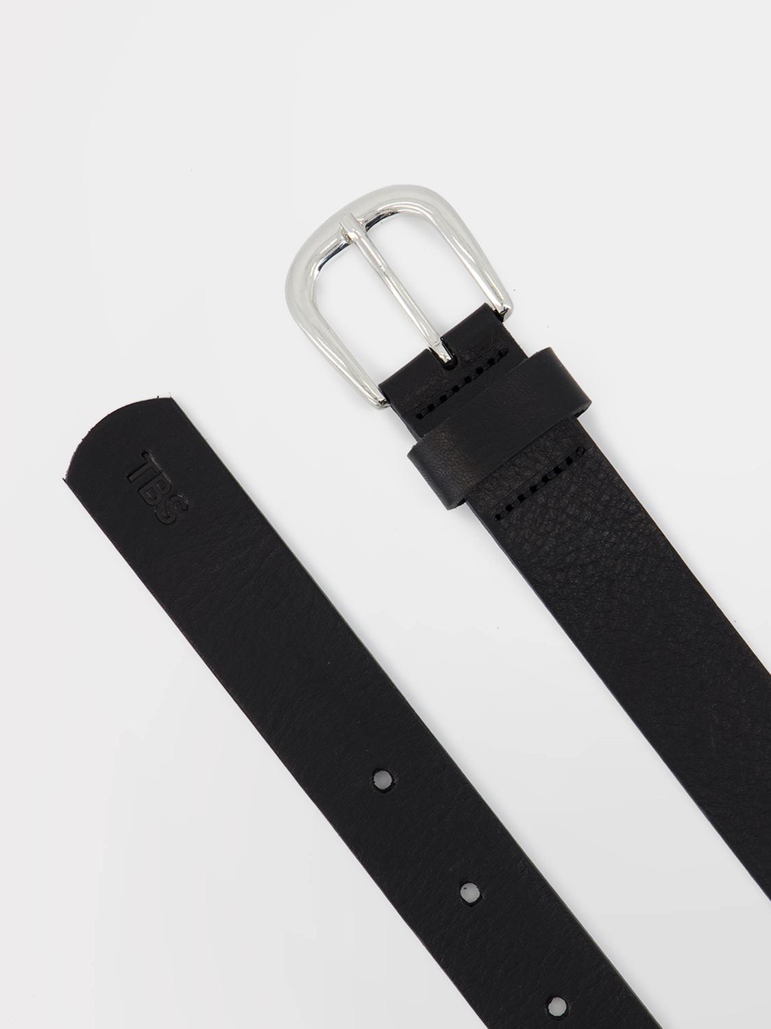 Ceinture en cuir femme noir ANNABELT