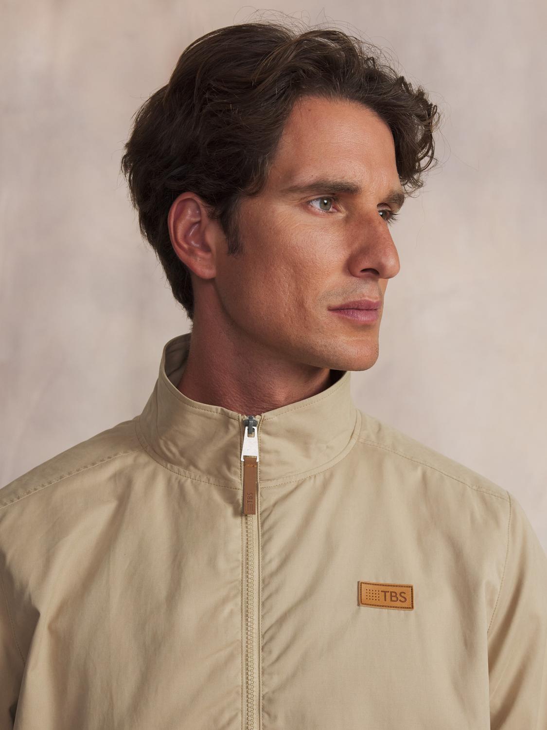 Blouson d'été homme beige BAZYMBLO