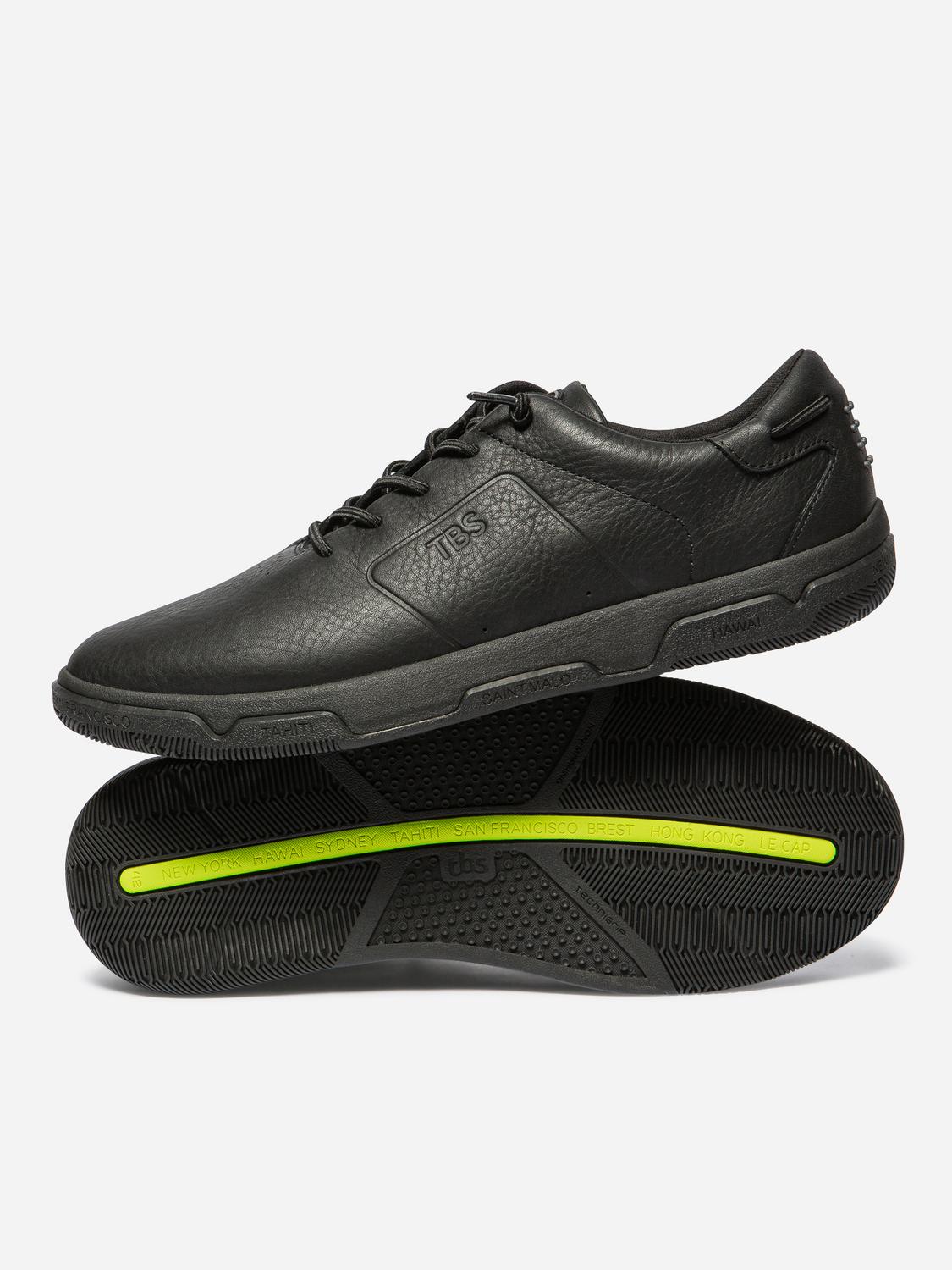 Tennis Homme cuir Noir GELAZZY