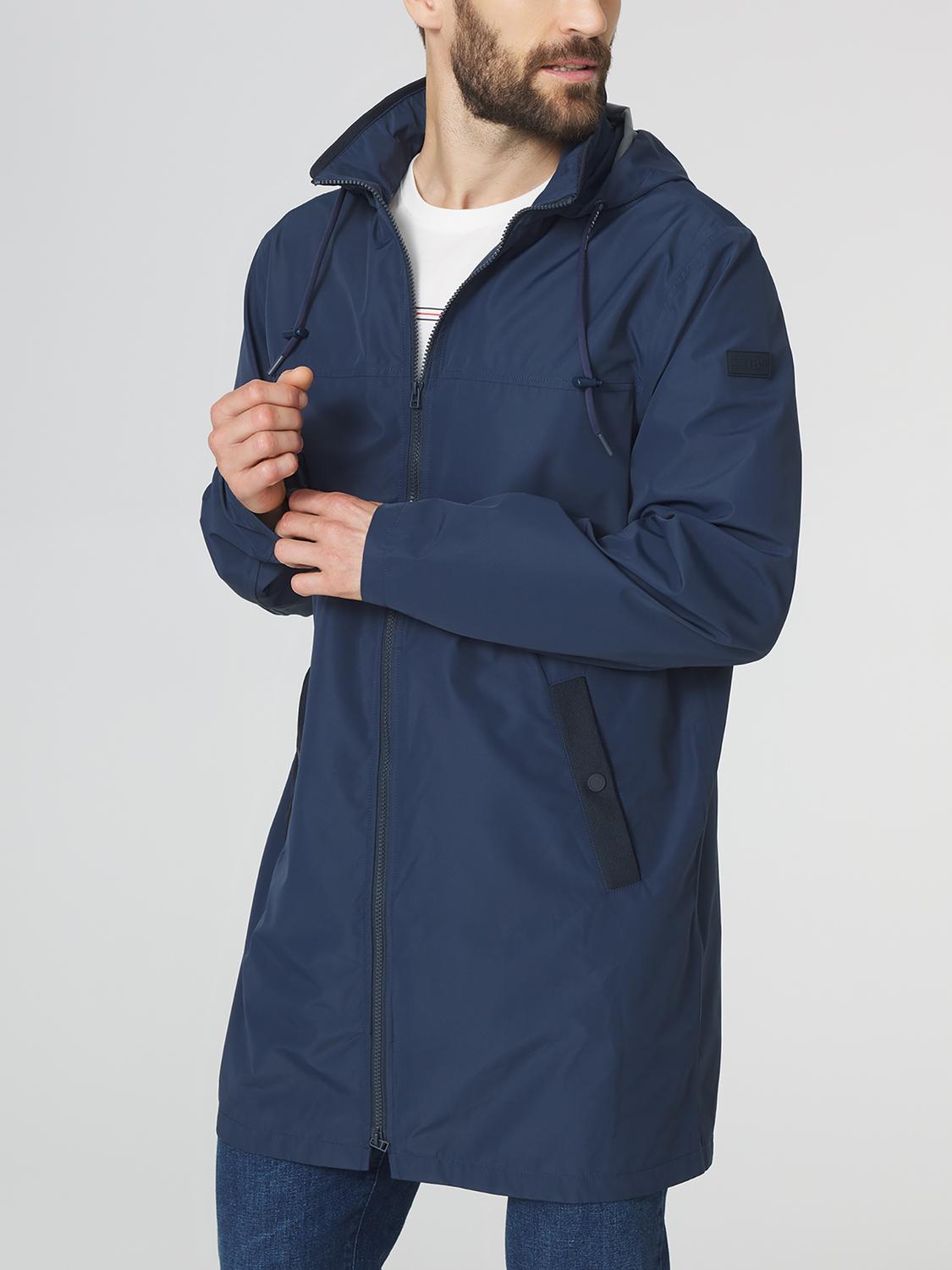 Manteau Homme Capuche Amovible Coutures Etanches Membrane Imper-respirante Marine SOLALMAN