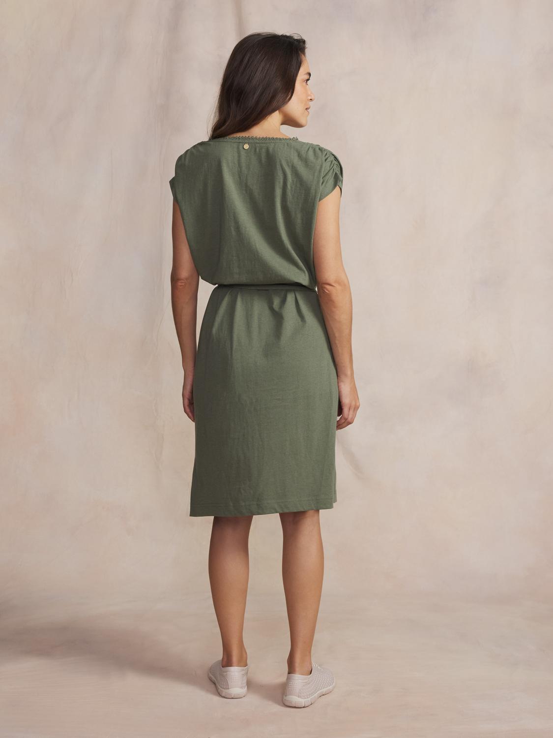 Robe courte femme kaki ADAMAROB