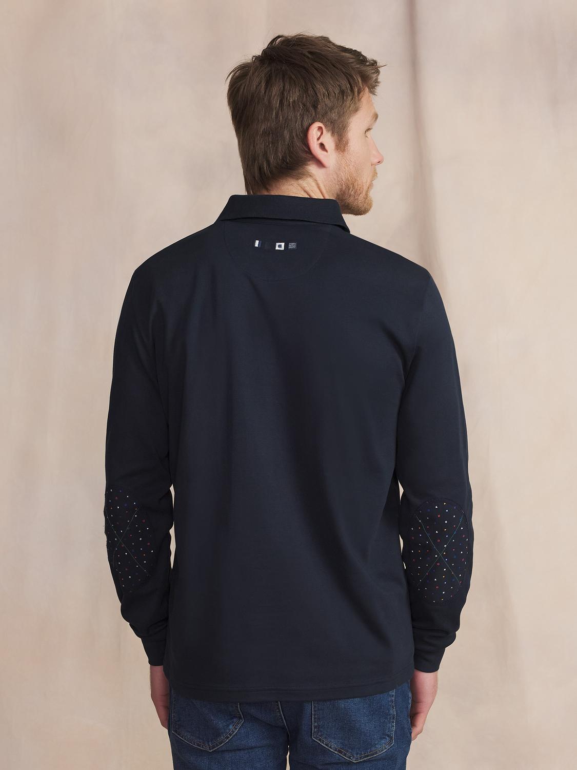 Polo Marine Manches Longues Bleu BARZIPOL