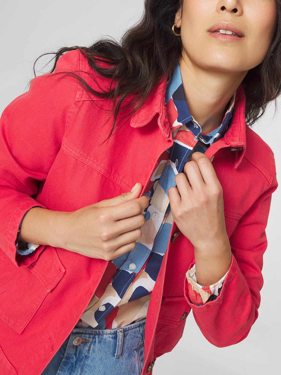 Veste Femme Boutonnée Rose MADIEVES