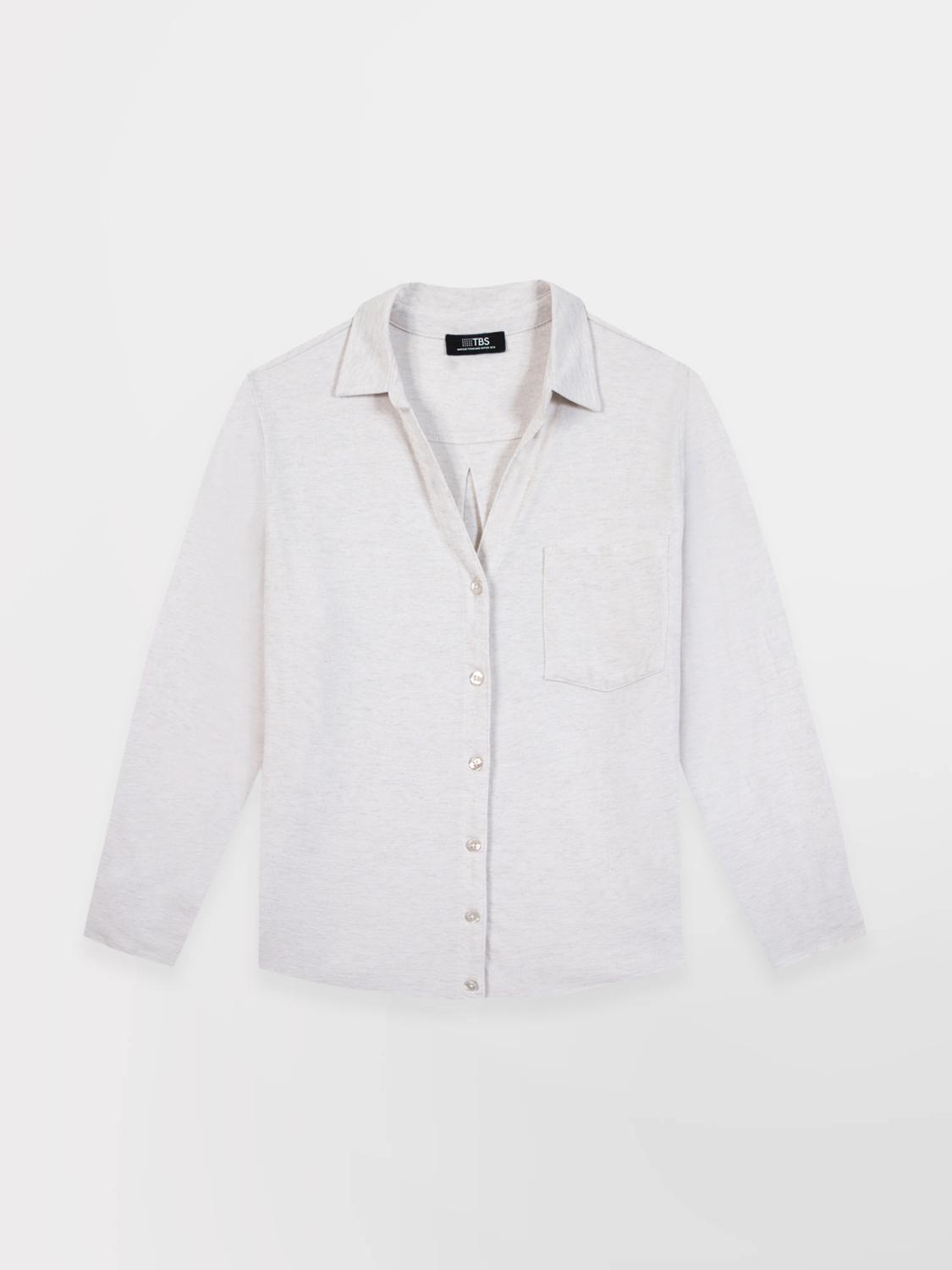 Chemise Femme Coton Biologique Blanc ADINACHE