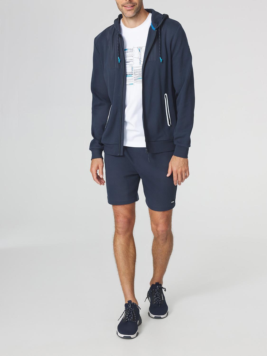 Sweat Homme Fermture Zippée Marine WOODYHOD