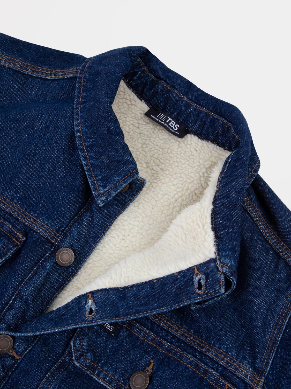 Veste Indigo Avec Manches Bleu MANKIVES Veste Indigo Avec Manches Bleu MANKIVES