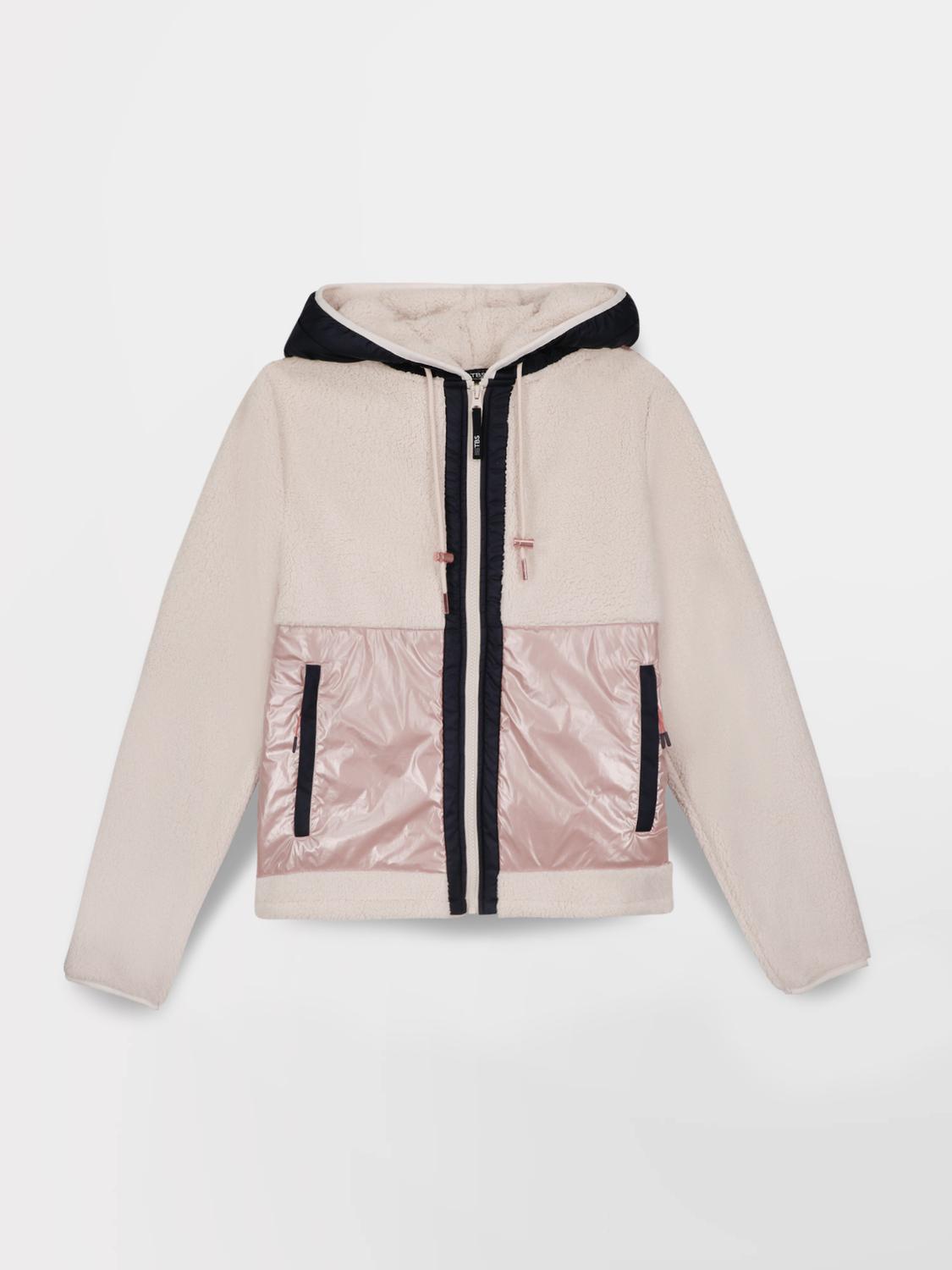 Blouson Ecru Manches Longues Sherpa PAULAZIP Blouson Ecru Manches Longues Sherpa PAULAZIP