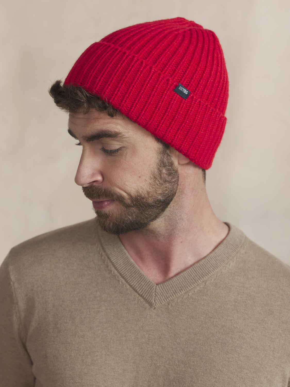 Bonnet Mixte Textile Vermillon MANUBON