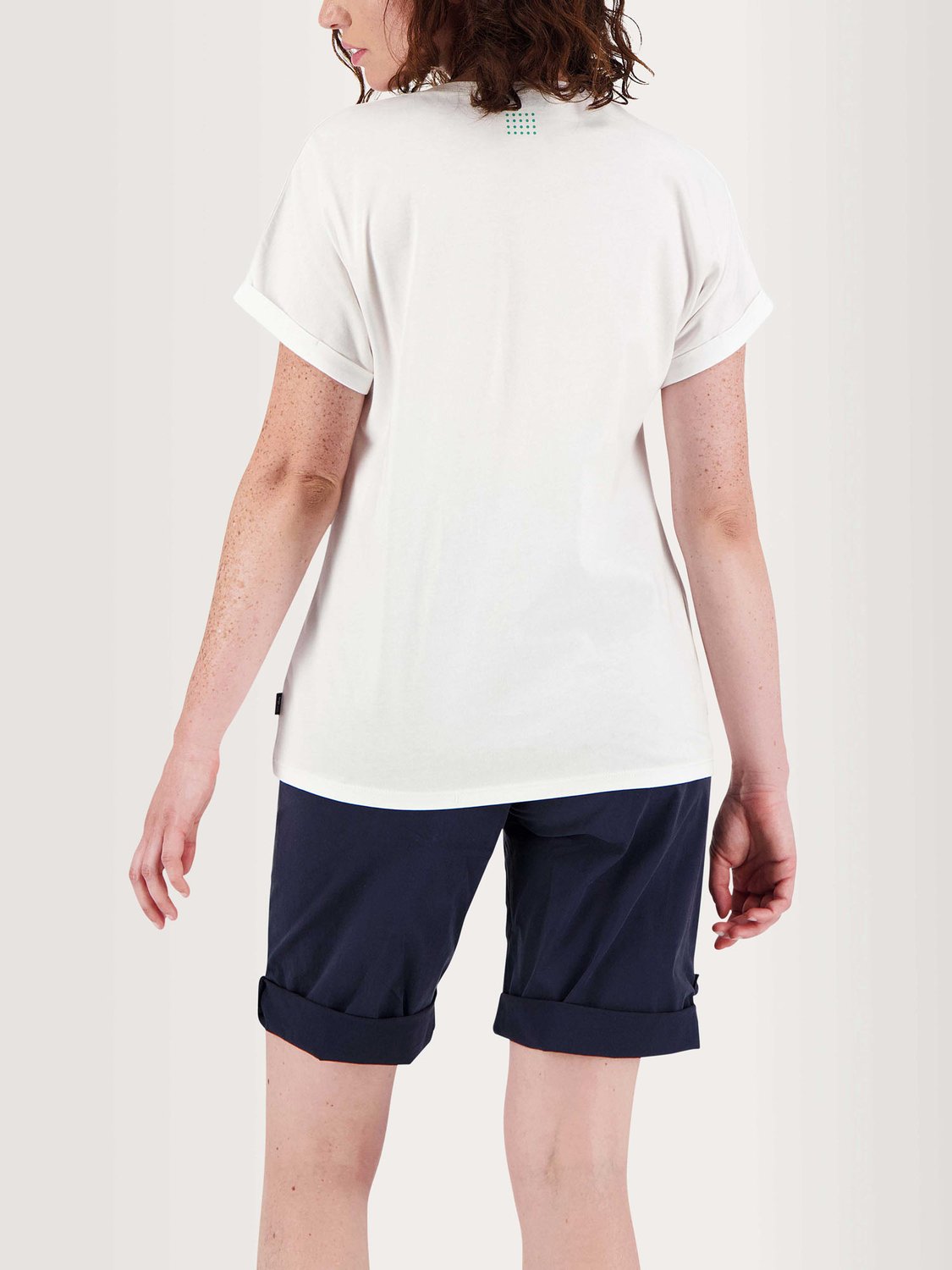 Tee Shirt Femme Coton Biologique Motif Perroquet Blanc