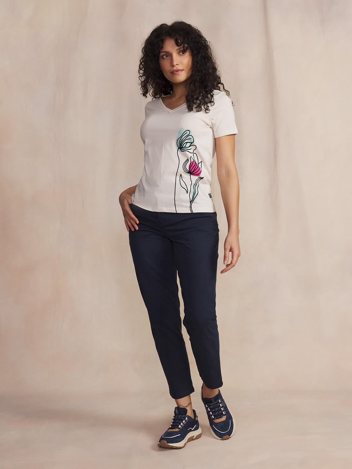 Tee Shirt Craie Manches Courtes Blanc MELBATEE Tee Shirt Craie Manches Courtes Blanc MELBATEE