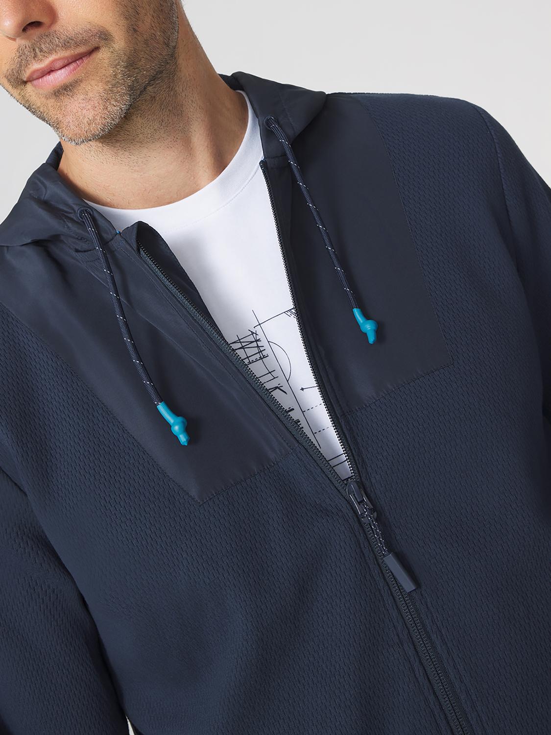 Sweat Homme Fermture Zippée Marine WOODYHOD