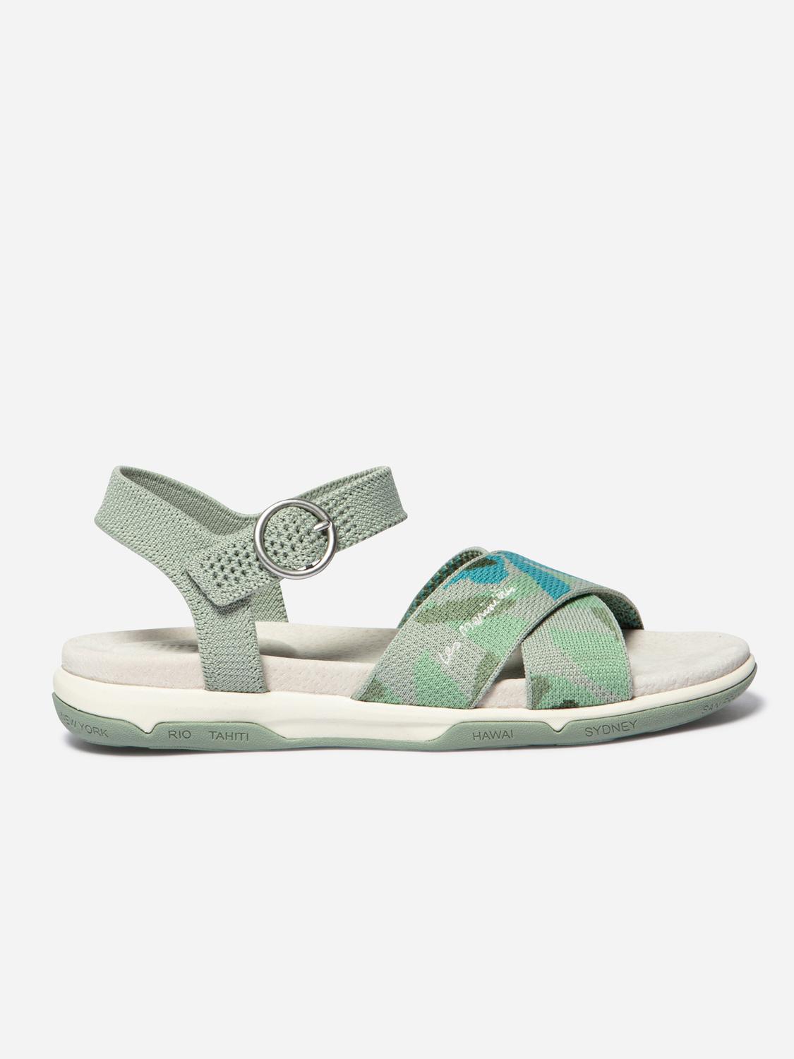 Sandales plates femme feuille argile CELINEA