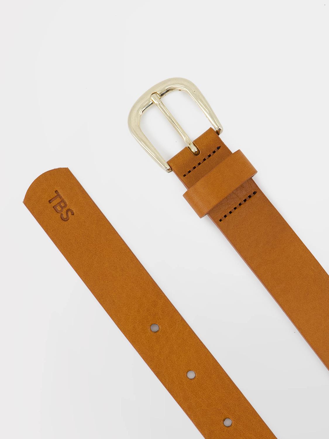 Ceinture en cuir femme tan ANNABELT