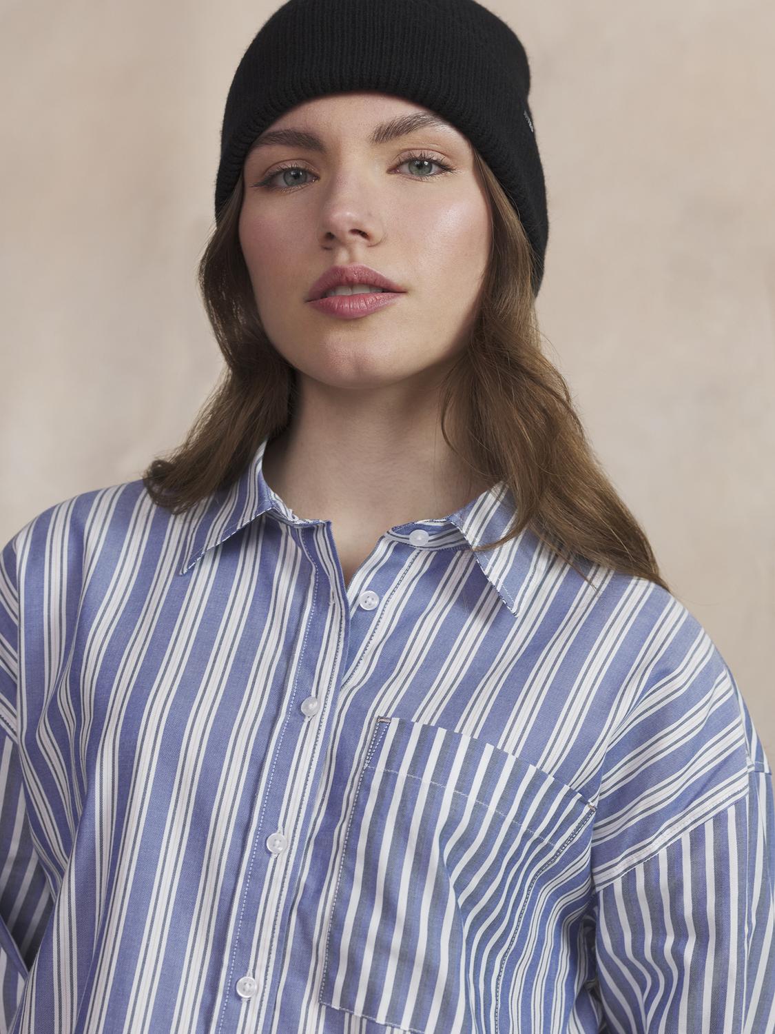 Chemise Femme Coton Indigo THEYACHE