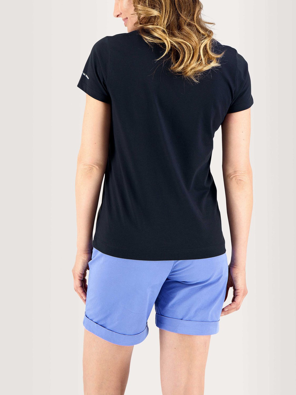 Tee Shirt Femme A Motif Coton Biologique Marine