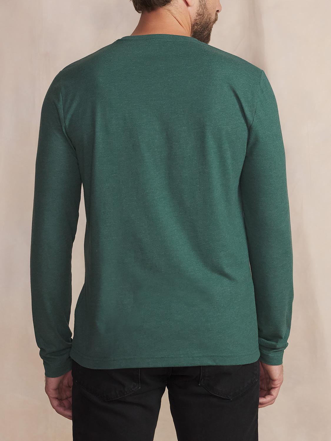 T-Shirt Trefle Manches Longues Vert PIERELON