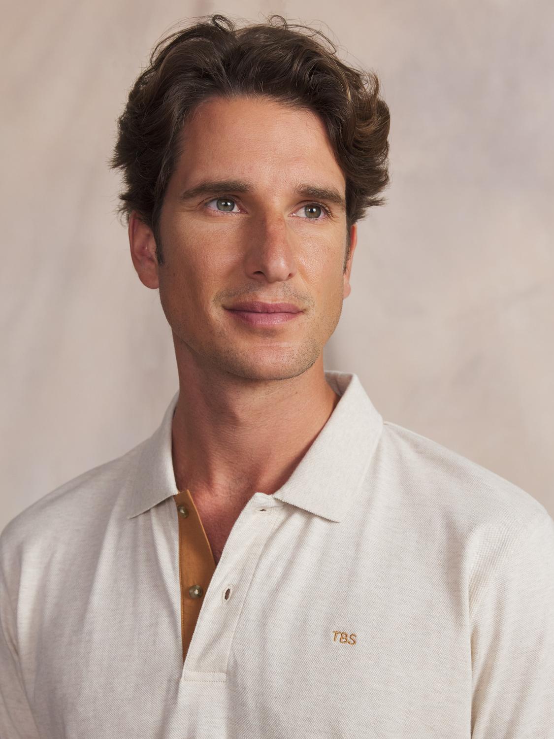 Polo homme beige chine LICIOPOL