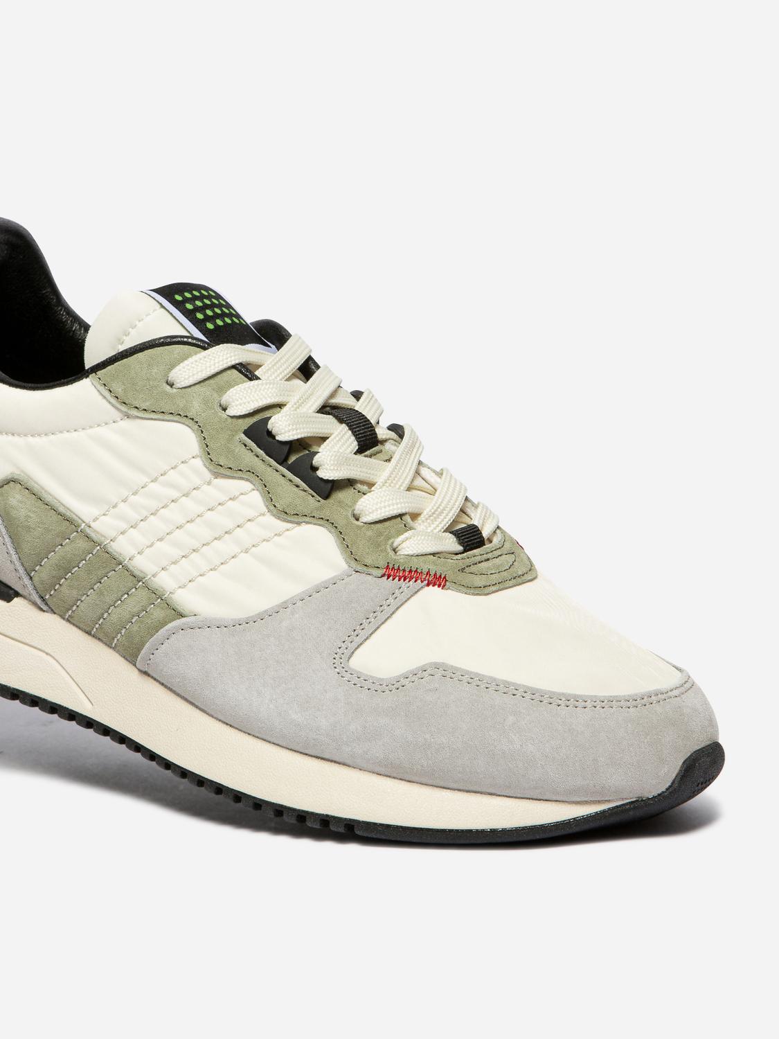 Running homme off-white et kaki DYTTIKO