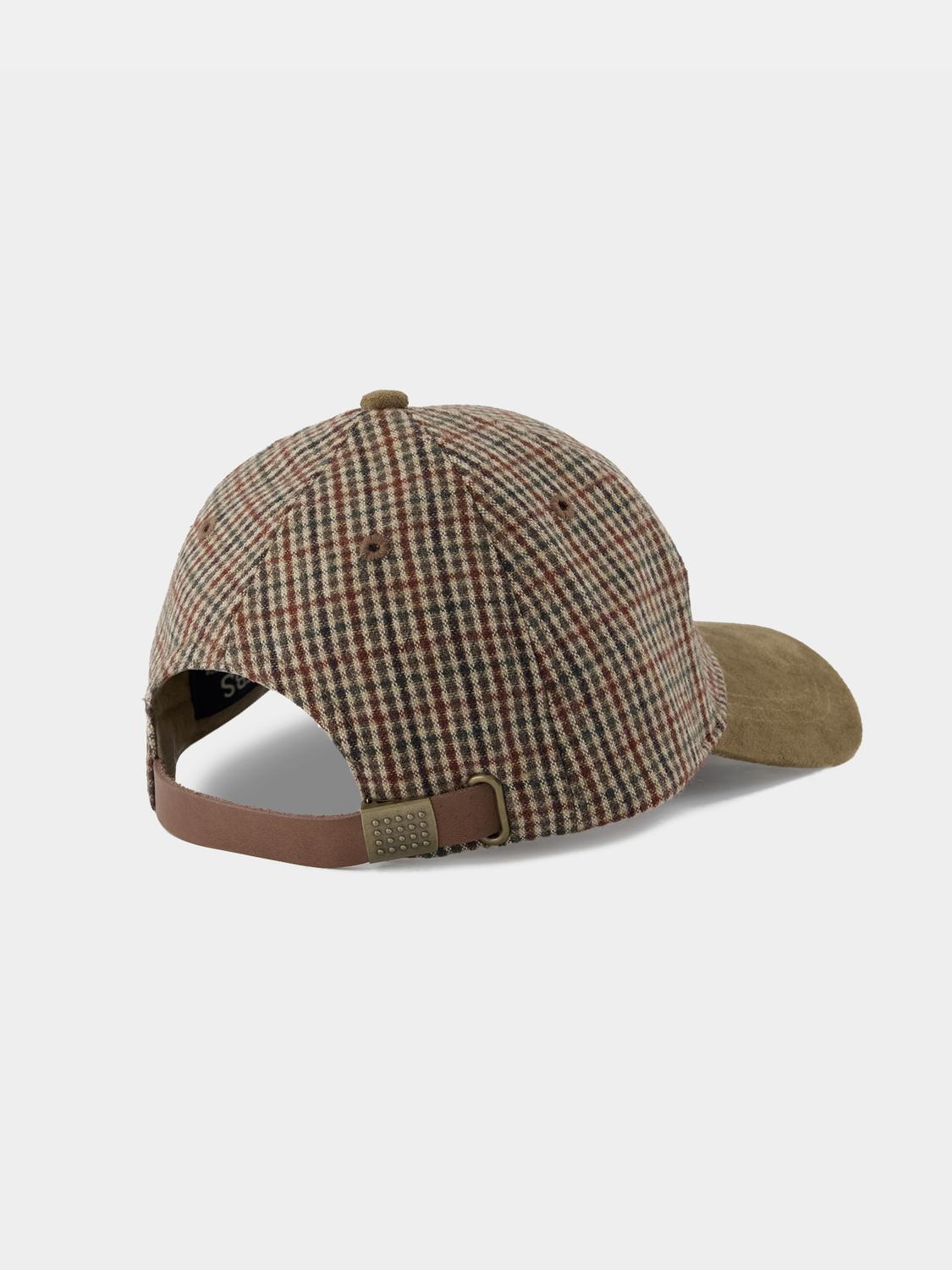 Casquette Homme Textile Carreaux Camel ULYSCAP