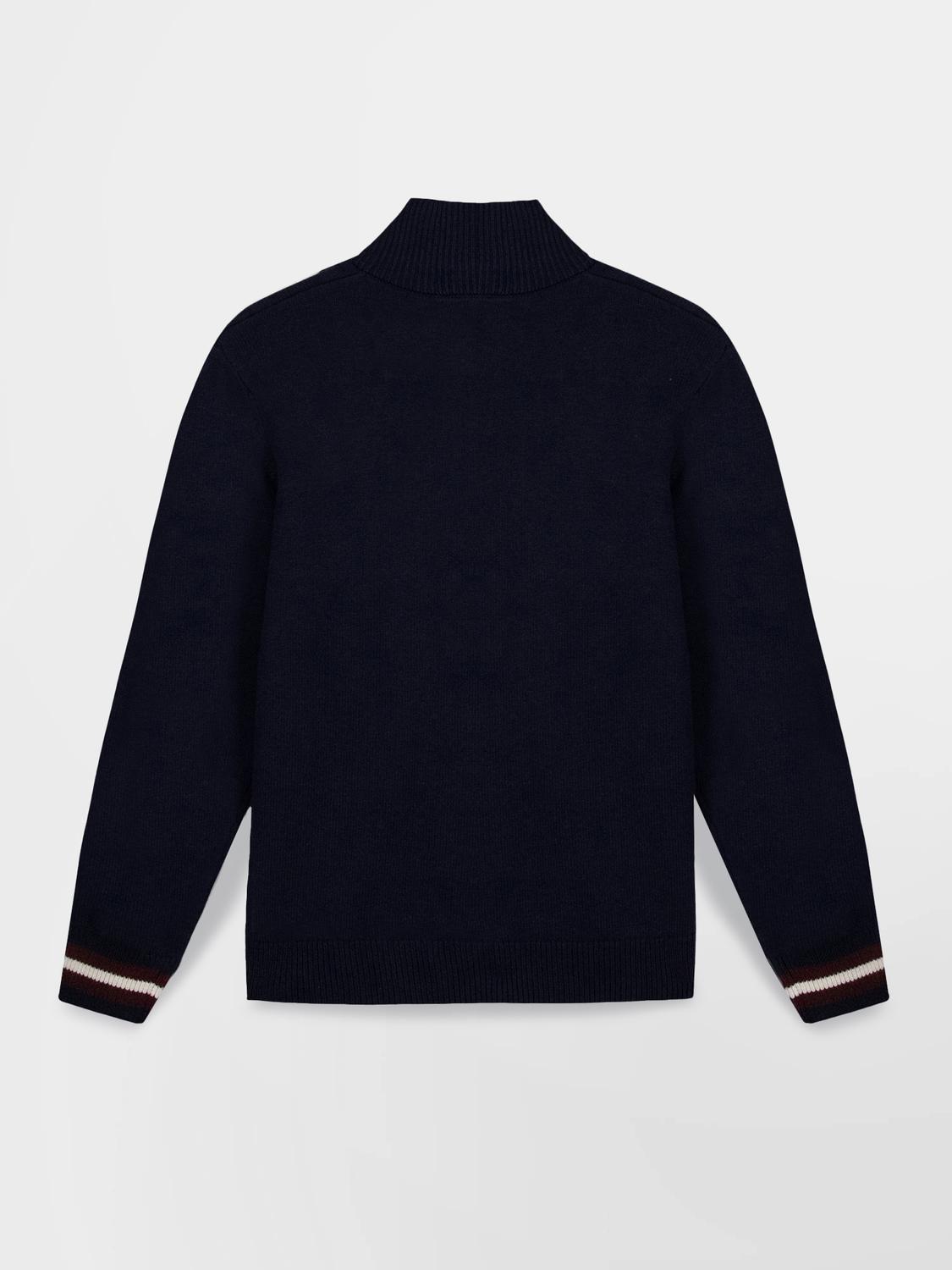 Pull Col Camionneur Homme Marine TATUMCAM