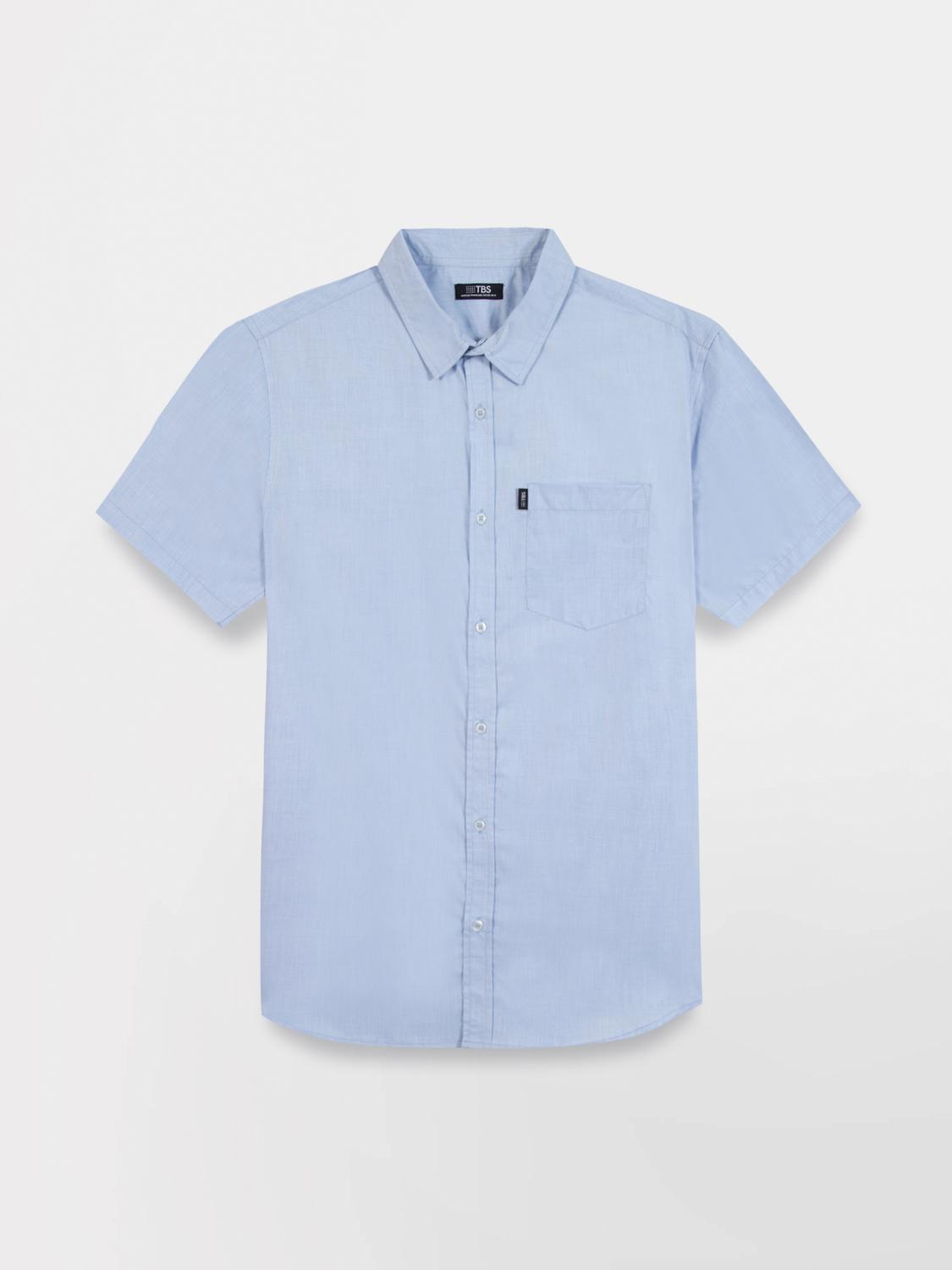 Chemise homme manche courte bleu TYRONCHA